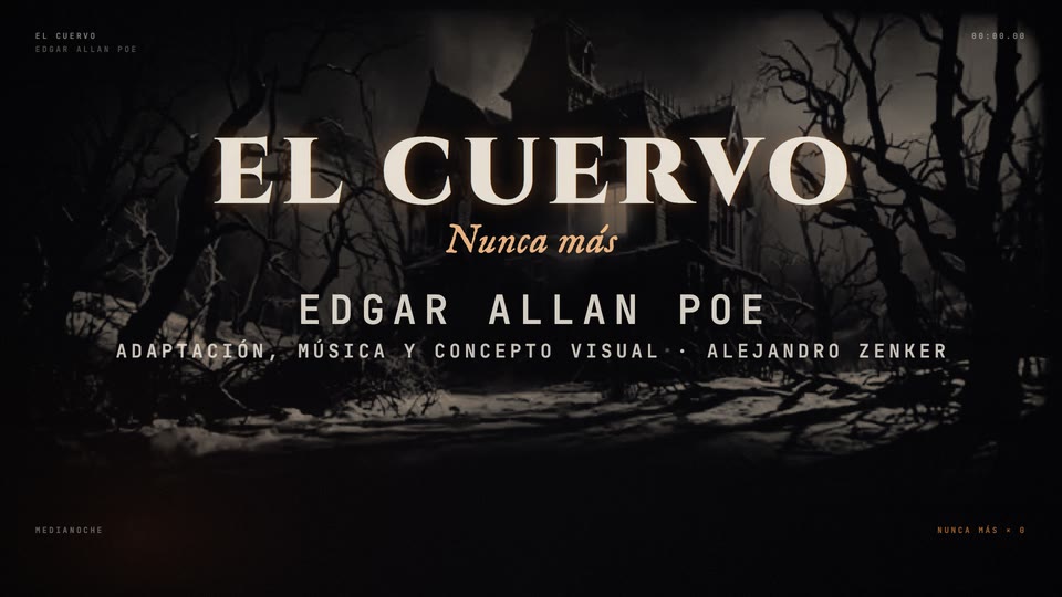 El Cuervo, sobre el poema de Edgar Allan Poe — video interactivo